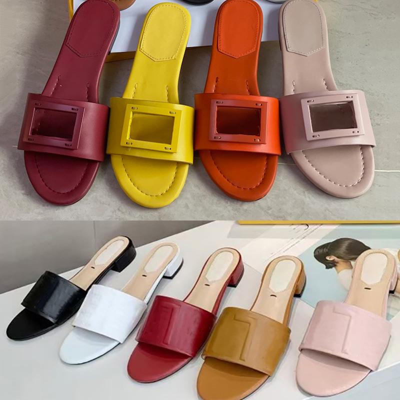 

Women Slides Sandal Summer leather slides Flats Sexy letter Sandals Ladies Beach Flip Flops Ladies Comfort Walking Shoes with box 271 FsX, Color 5