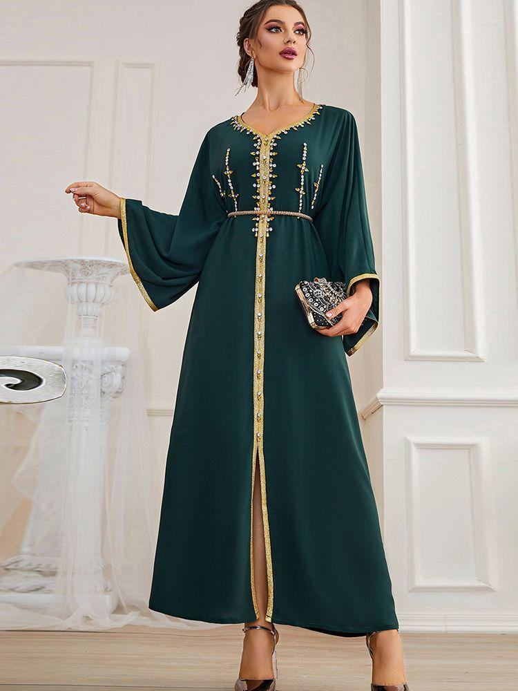 

Ethnic Clothing Women Robe Femme Musulmane Longue Caftan Marocain Vestido Longo Ramadan Dubai Abaya Turkey Islam Arabic Muslim Evening Dress