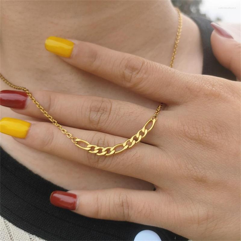 

Pendant Necklaces Wholesale Figaro Chain Necklace Link For Men Women Stainless Steel High Quality Jewelry Christmas Gifts