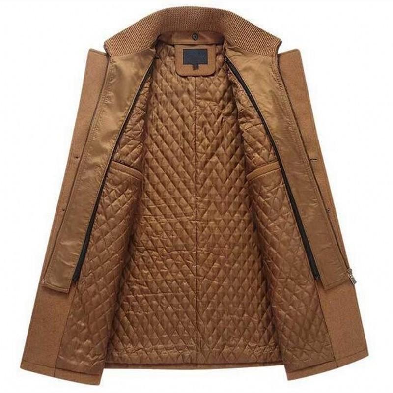 

Men's Wool & Blends 2023 Winter Mens Casual Woolen Coats Fashion Solid Pocket Button Thick Warm Outerwear Business Slim Fit Coat Plus Size M