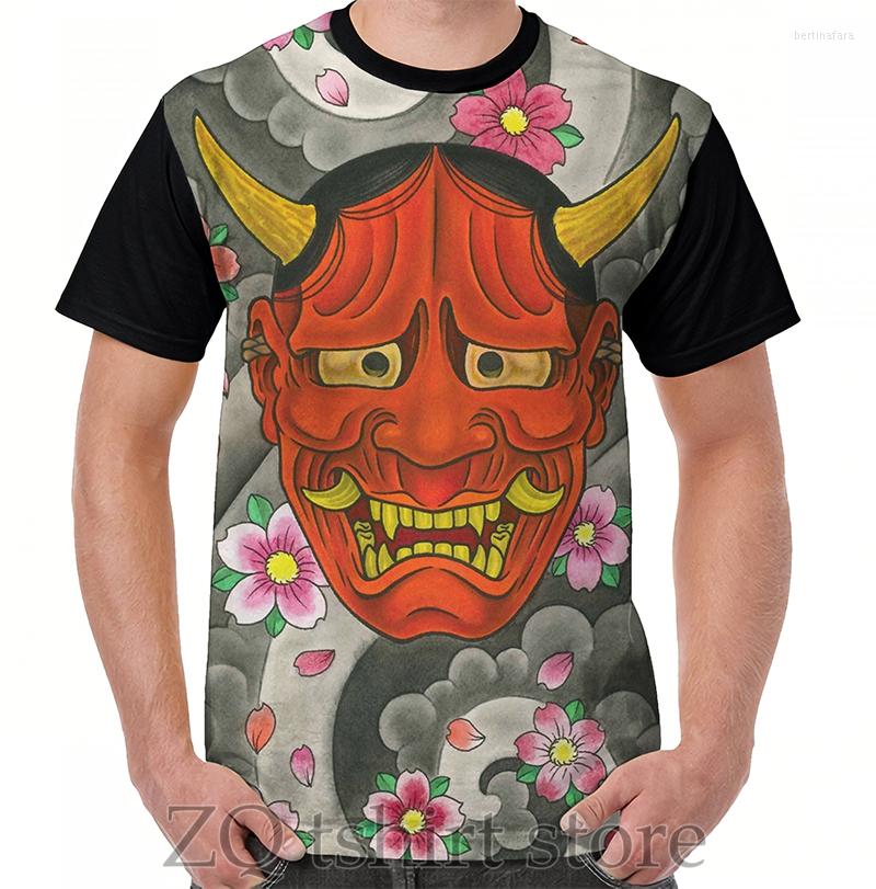 

Men's T Shirts Hannya Graphic T-Shirt Men Tops Tee Women Shirt Funny Print O-neck Short Sleeve Tshirts