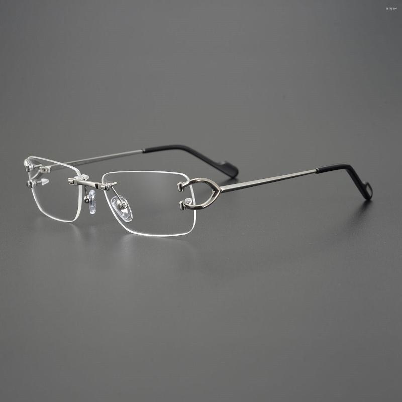 

Sunglasses Frames Cardi Men's Personality Frameless Prescription Eyeglasses Frame Women's Fashion Elegant Computer