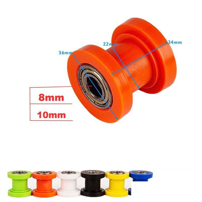 

Atv Parts 8/10Mm Wheel Tensioner Guide Drive Chain Roller Pley For Xr Cr Crf Enduro Motorcycle Motocross Pit Dirt Mini Bike Drop Del Dhi7K