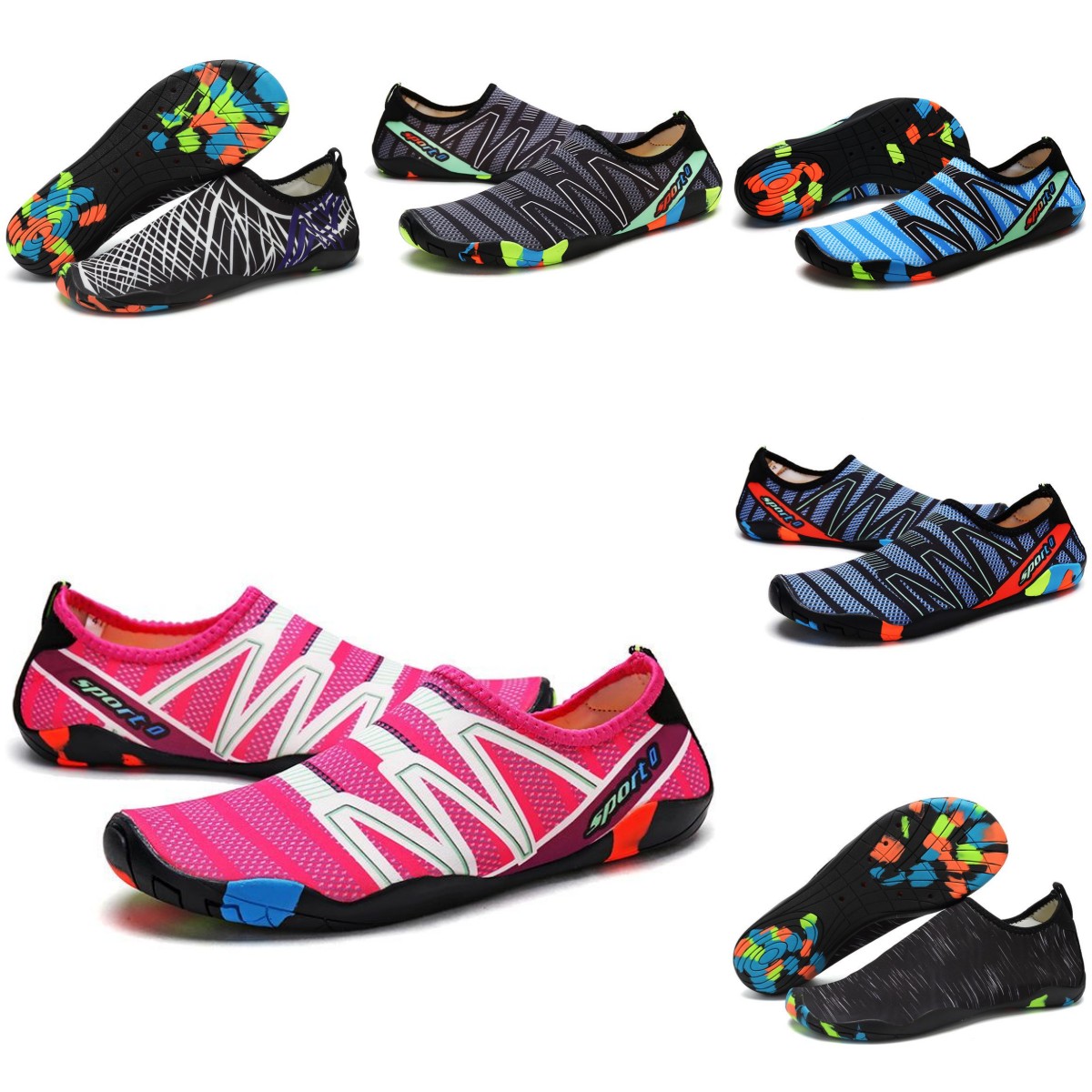 

Water Shoes purple pink brown Women men shoes Beach surf antiskid Swim Diving Outdoor Barefoot Quick-Dry size eur 36-45