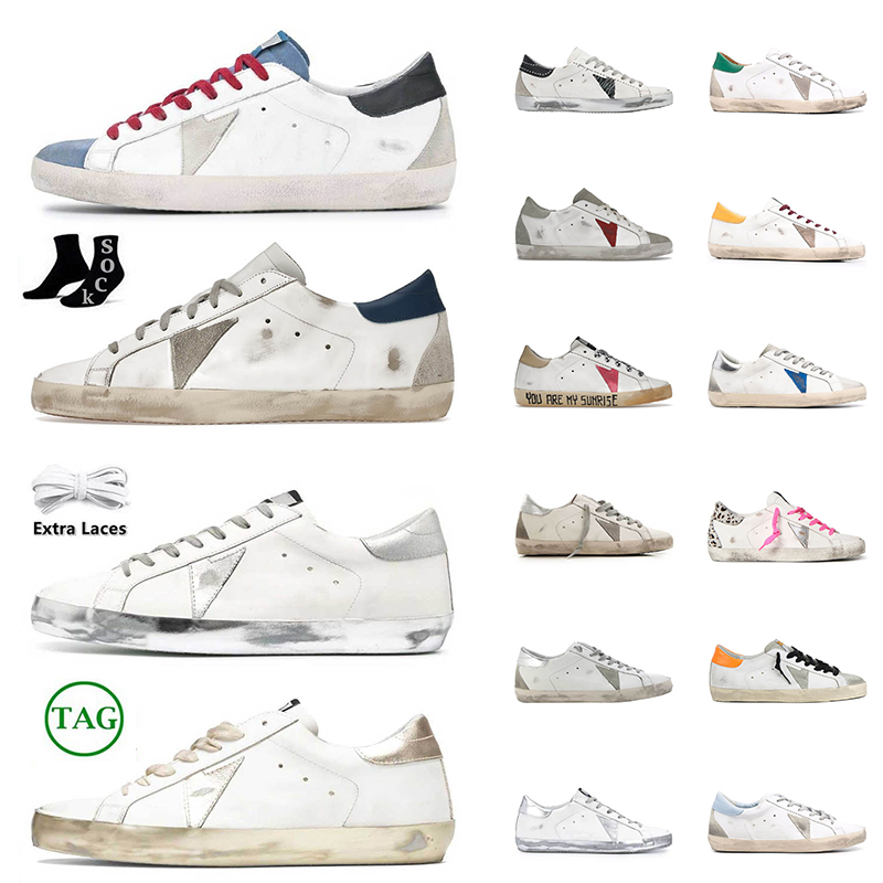 

Luxury women sneakers superstar casual shoes designer fashion dhgate woman mens Italy Brand Shoe Black White Pink Super Star Do-old Dirty Sil Trainers size eur 36-45, It7 never stop dreaming white blue oran
