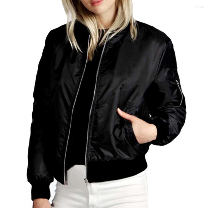

Women's Jackets Winter Coat Solid Color Streetwear Thermal Pockets Pure Women Autumn For Shopping, Black
