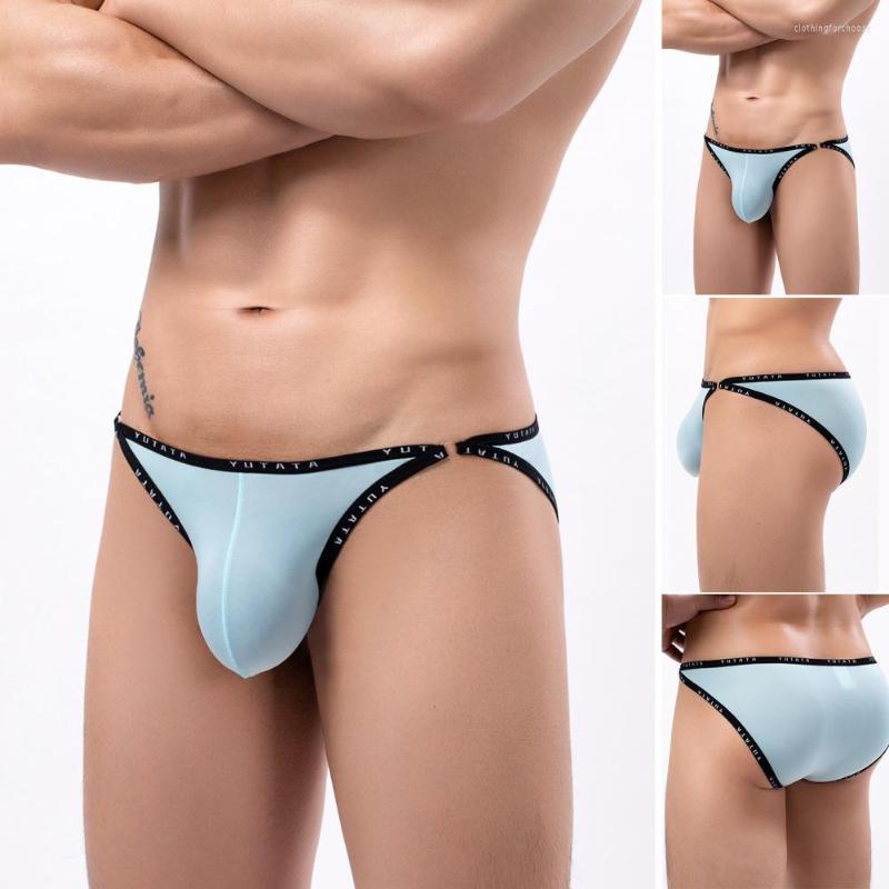 

Underpants Men Panties Solid Color Smooth Quick Dry Close Fit, Black