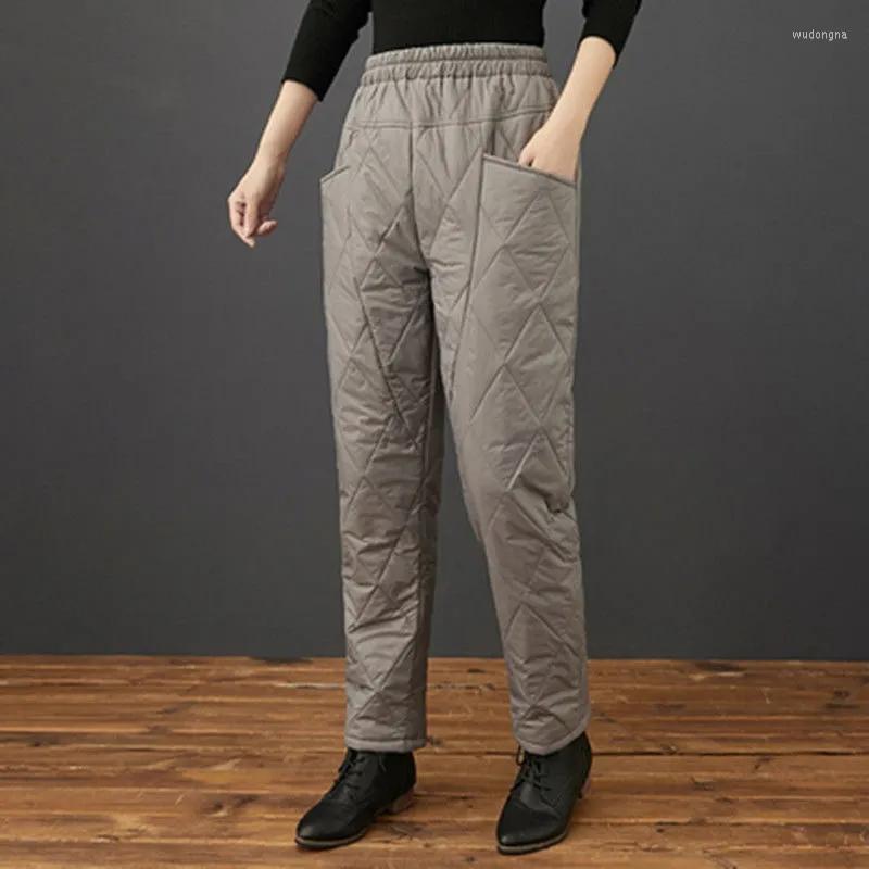 

Women's Pants Light And Thin Down For Women To Wear Out In Winter High Waist Thickened Warm Cotton Small Foot Long