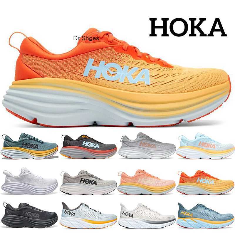 

Outdoor running shoes for men womens hoka bondi 8 Clifton Triple White black Harbor Mist Summer Song Blue Lunar Rock runner mens sports