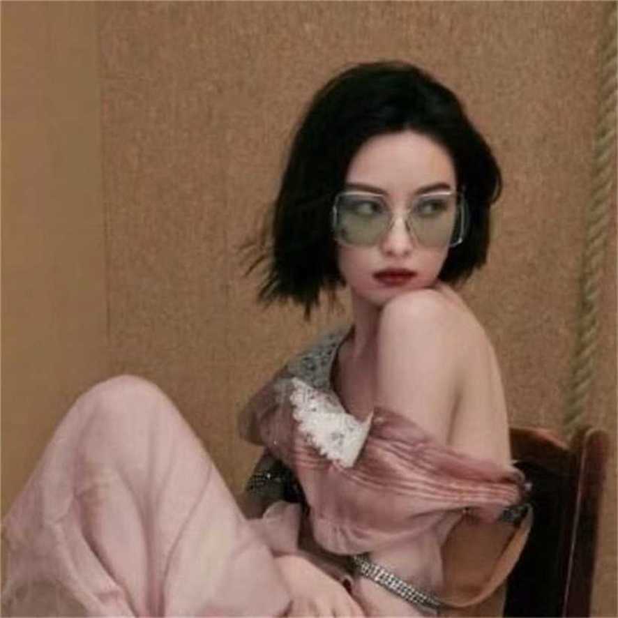 

Sunglasses 2023 new G's large frame face small Ni Ni's same hollow out sunglasses gg0817