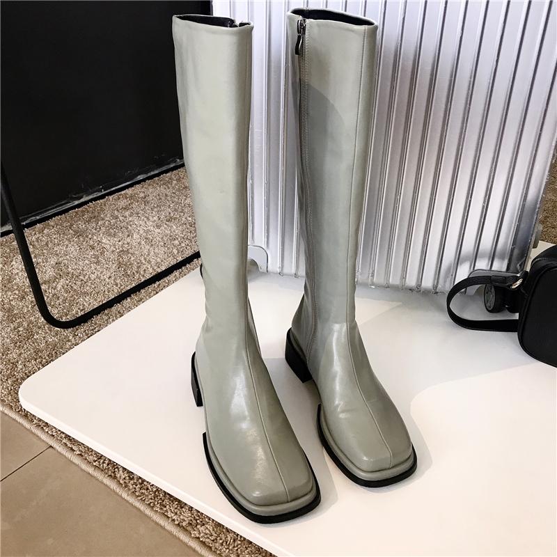 

Boots Sexy Women Over The Knee Slim Long Female Green Stretch Knight 2023 Autumn Winter Side Zipper Shoes, Picture shown