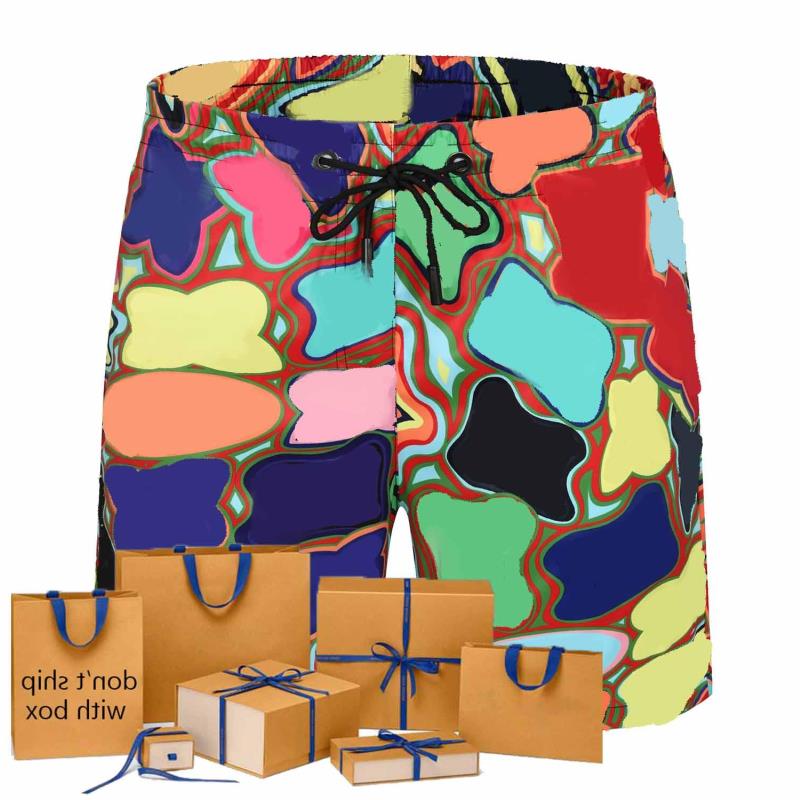 

Jeans 21 Summer Men Board Shorts Contrast Color Letter Pattern Fashion Ins Hot Men Swimwear Trendy Breathable Beach Swim Shorts Dkbca, 97025