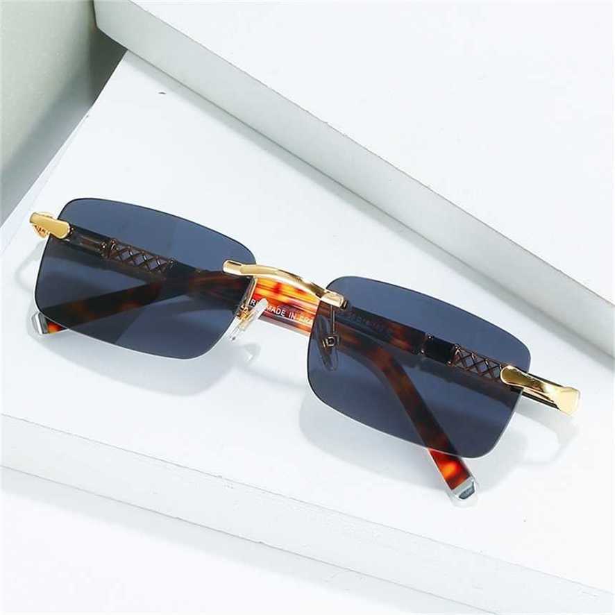 

New sunglasses new card board material leg frameless small box Women's optical Sunglasses