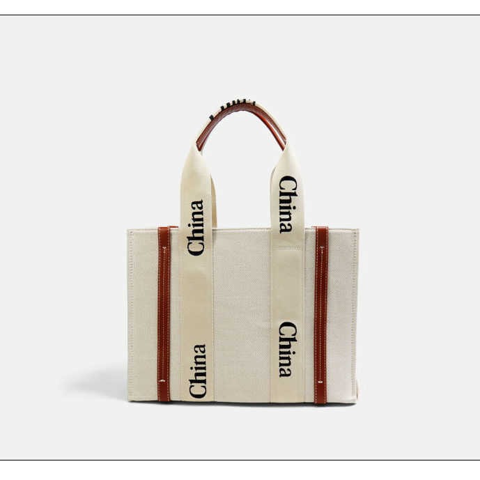 

woody Designer Tote Bag Large Women's Portable Foreign New Capacity Canvas Style Fashion Messenger UL90