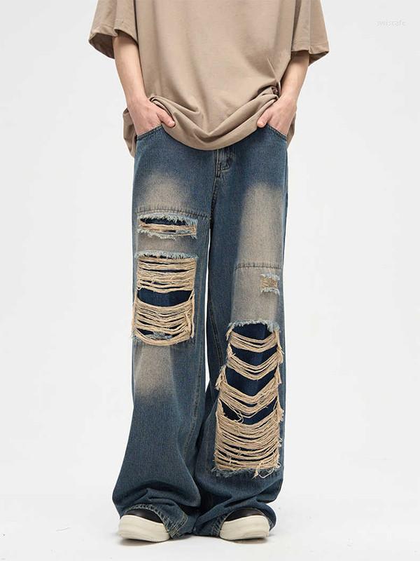 

Men's Jeans B02303 Fashion Men's 2023 Runway Luxury European Design Party Style Clothing