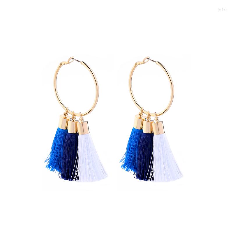 

Dangle Earrings Bulk Price 3 Color Unique Gold Frog 2023 Design Cotton Tassel Pendant Fashion Jewlelry