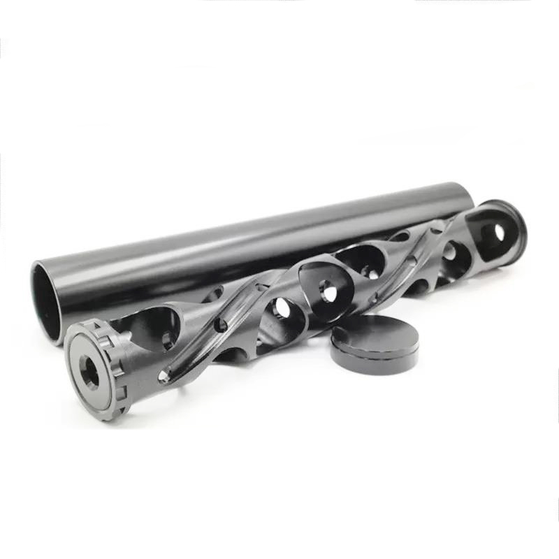 

12 Inch Car Fuel Filter Big Spiral 1/2-28 Single Core Black Aluminum Tube Solvent Trap For NaPa 4003 WIX 24003