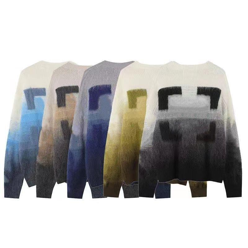 

Down jacket Mens sweater designer womens Sweaters Winter New Hip Hop Design Arrow Mosaic Mohair Sweater Couple Pullover tops Clothing Ujnrp