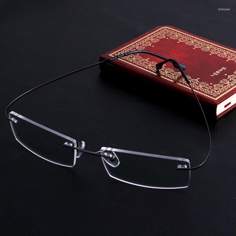 

Sunglasses Frames Fashion Metal Rimless Eye Glasses Eyeglasses Frame Spectacle Drop