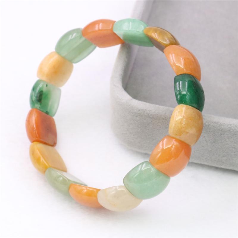 

Strand Natural Stone Jades Rainbow Agates Beaded Bracelet Bangle Women Yoga Jewelry Anion Rope Chain Anniversary Gift 7.5inch Y1055 Strands