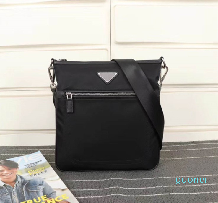 

Designer-Global free shipping classic luxury package Canvas leather cowhide men's shoulder bag best quality handbag 0819 size 28 cm 26 cm 2 cm, Black