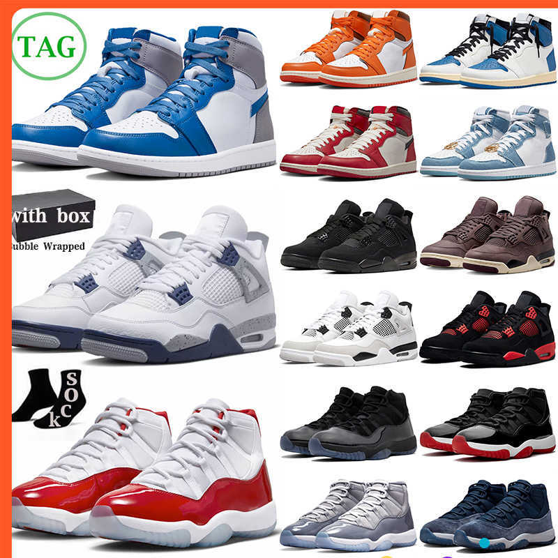 

Box 1 With 4 11 Mens Basketball Shoes Jumpman 4s Military Black Cat Midnight Navy 11s Bred Cool Grey 1s Reverse Mocha Lost And Found True, 11s space jam