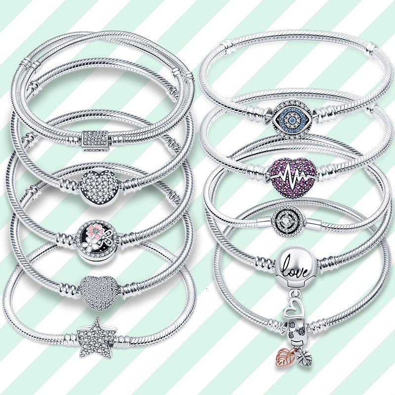 

Charm Bracelets CodeMonkey 925 Sterling Silver Classic Snake Chain Bangle Bracelet for Women Sterling Silver Jewelry Birthday Present 230313