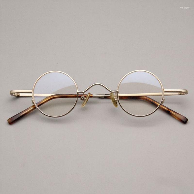 

Sunglasses Frames High Quality Vintage Round Luxury Pure Titanium Optical Glasses Men Women Fashion Computer Eyeglasses 50330