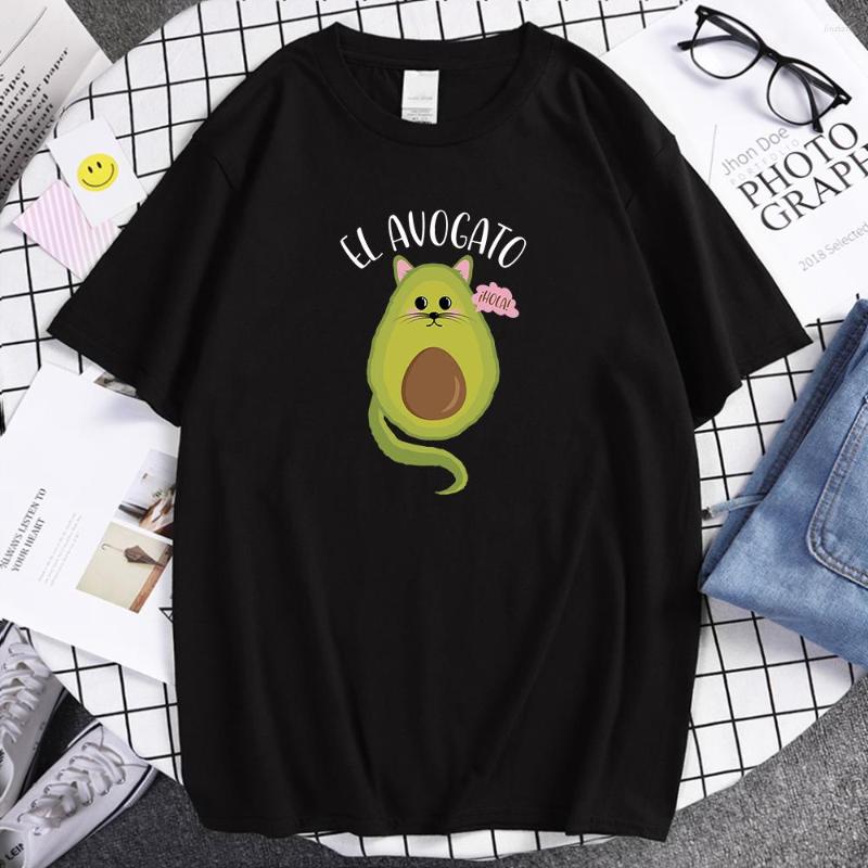 

Men' T Shirts Funny Cute Cartton Avocado Male Shirt Cotton Oversize Breathable Tee Clothes Summer Brand Comfortable Hip Hop Harajuku, Black