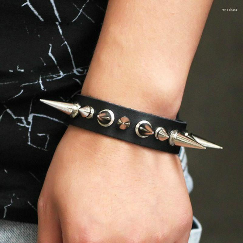 

Strand CIBOCIBO Punk Men's Bracelet 2023 Vintage Rivet Leather Men Fashion Luxury Retro Classic Gifts For Pulsera Hombre