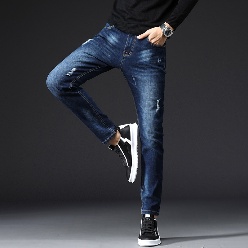 

Men's Jeans Winter Spring Men High Quality Cotton Causal Pants Fashion Mens Long Pants 230313, 1019