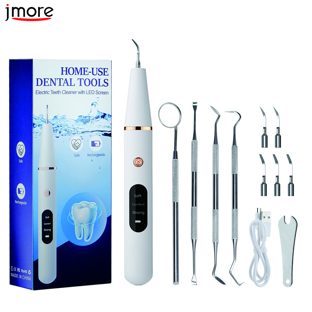 

Other Oral Hygiene Ultrasonic Dental Oral Care Tartar Removal Calculus Remover Tooth Stain Cleaner LED Light Tooth Whitening Tools Household 230311