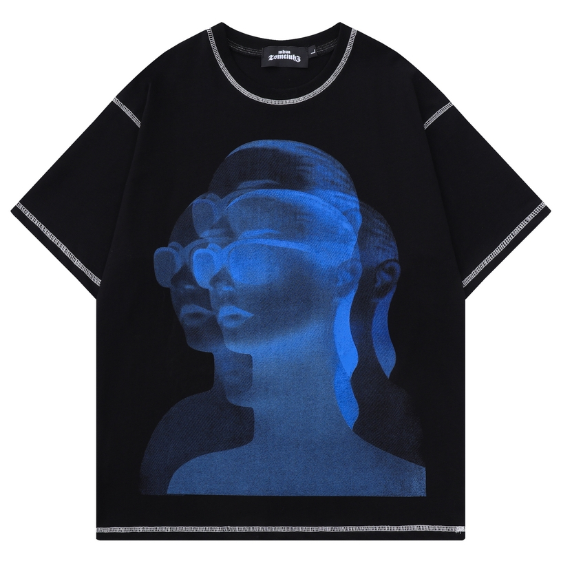 

Men's Plus Tees Summer Graphic Print T-Shirts Short Sleeve Hip Hop Oversized Casual Cotton Tops Tee