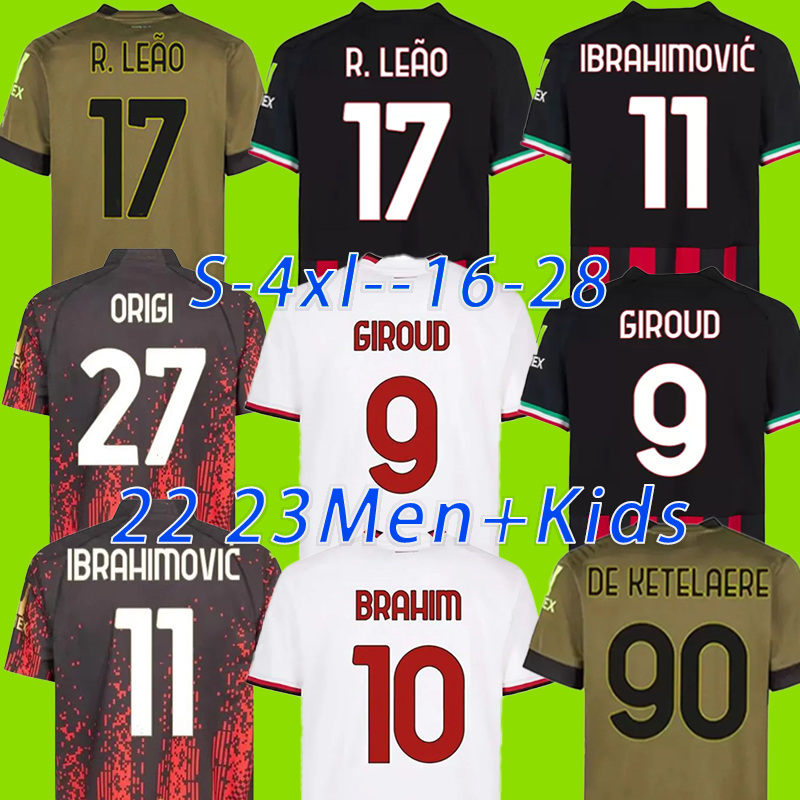 

KAKA 90 91 Retro SOCCER JERSEYS home shirts 96 97 Gullit Maldini Van Basten football RONALDO Inzaghi AC 06 07 09 10 SHEVCHENKO MILAN IBRAHIMOVIC KOCHE Men Kids Kits, Giroud #9