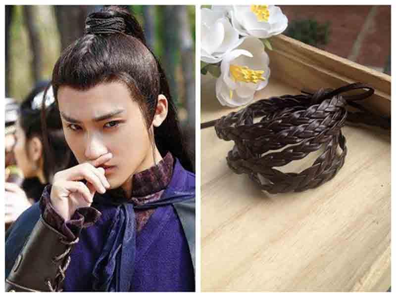 

Bandanas Ancient Chinese Hair Rope For Men/Women Hanfu Vintage Handbands Hairbands Accessories Coffee Headdress Men&Women