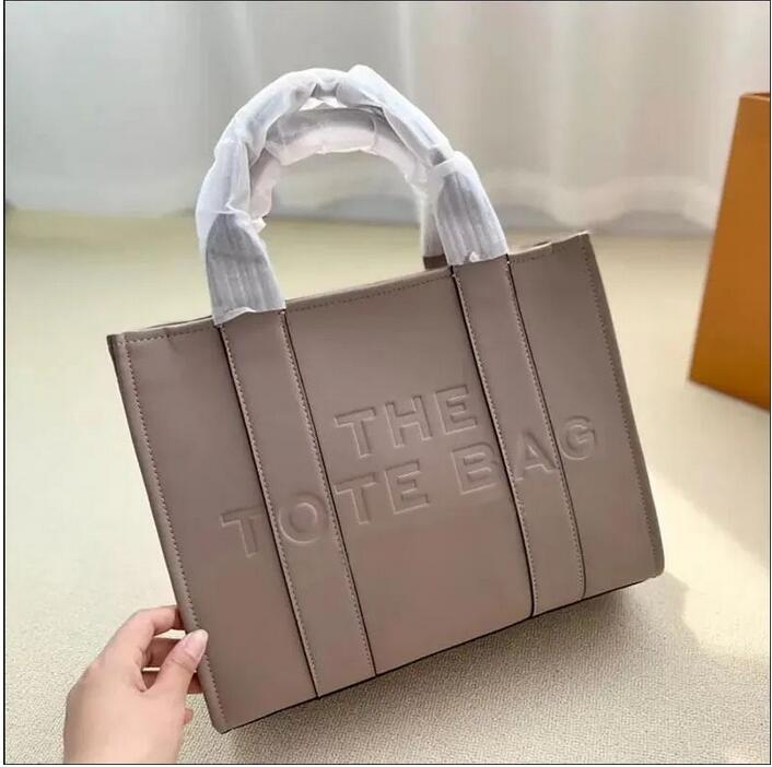 

Marc The Tote Bag Single Shoulder Handbag Large Capacity Crossbody Bags Genuine Leather Fashion Letter Prints Square Designer Shopping Handbags dhgate, 6#