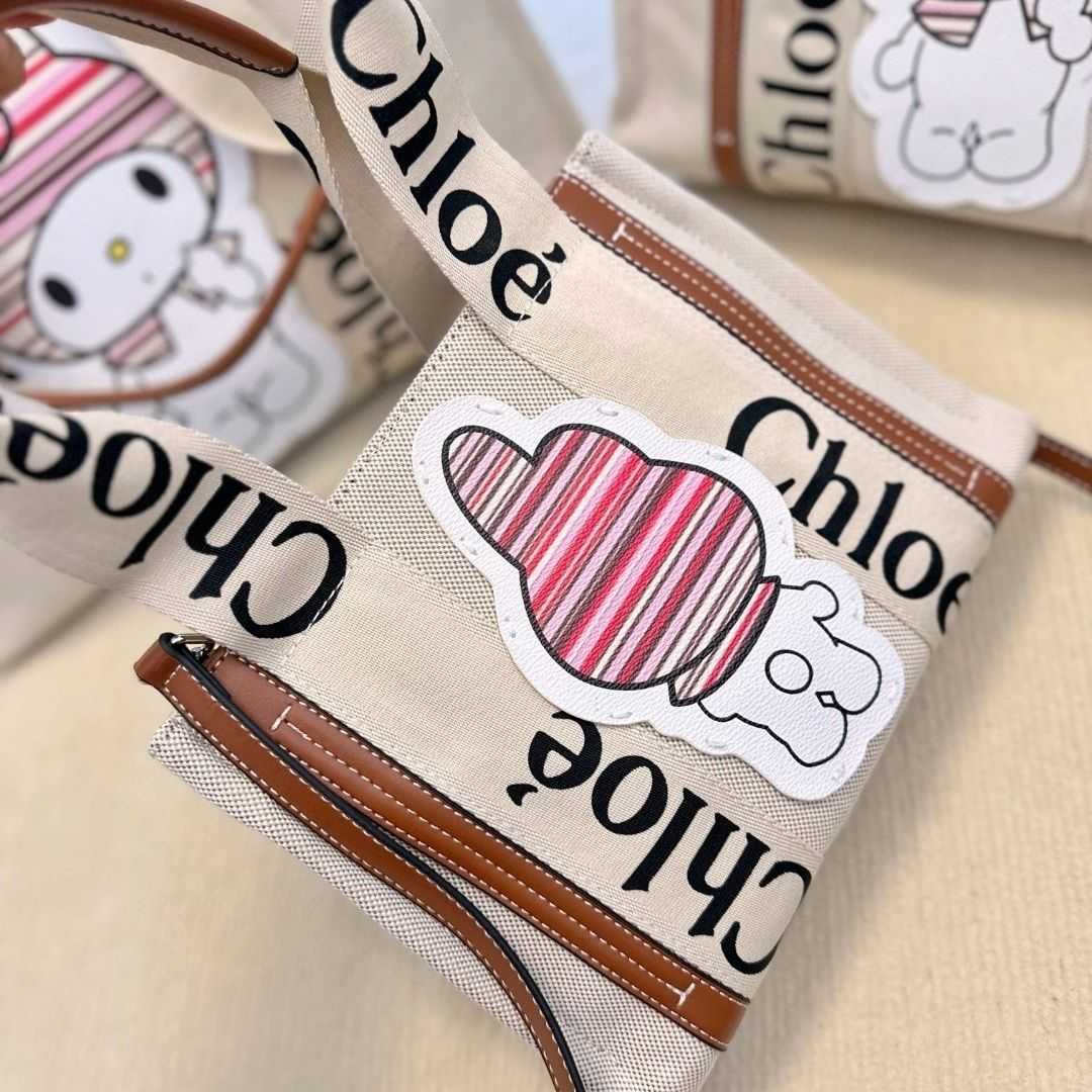 

woody Designer Tote Bag Canvas Design Korean Single-shoulder New Ins Small High Letters Portable Quality Large Capacity Women's 7IXD