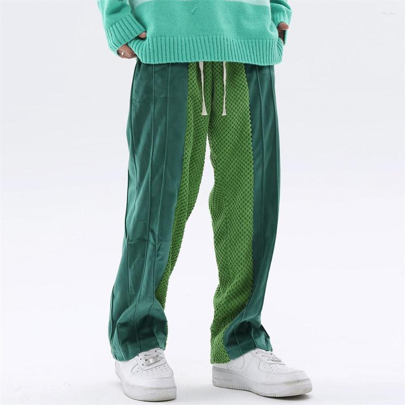 

Men's Pants Harajuku Streetwear Men Patchwork Track Unisex Baggy Trousers Male Sweatpants Female Fashion Joggers, Black