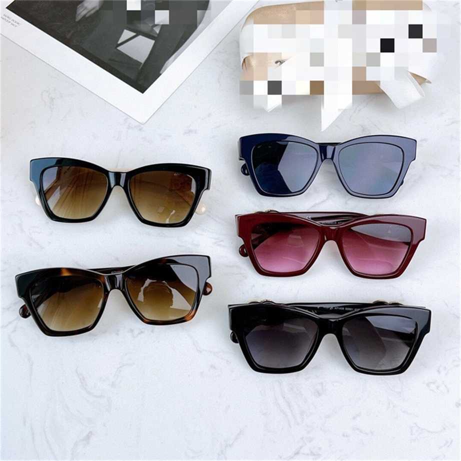 

Sunglasses 2023 new Xiaoxiangjia cat's eye plate diamond rimmed star net red same proof sunglasses 71438