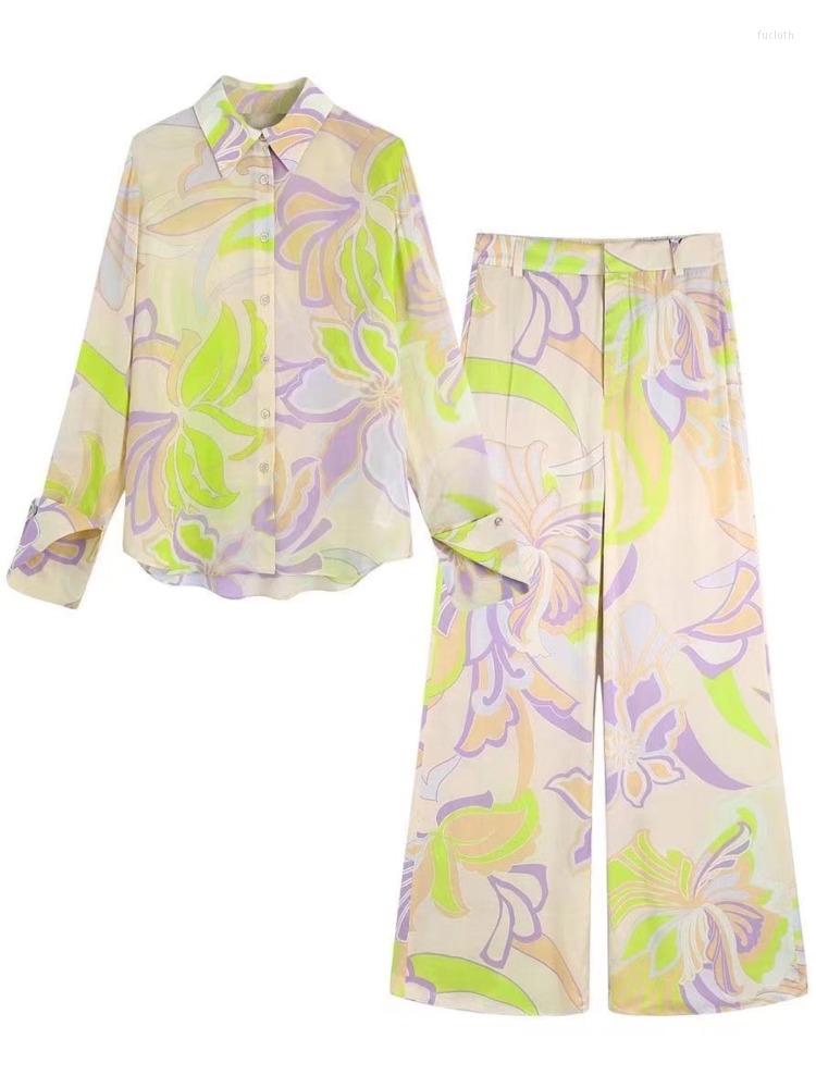 

Women's Blouses Women Fashion Printed Asymmetric Shirts Vintage Long Sleeve Button-up Female Blusas Chic Tops, Auburn