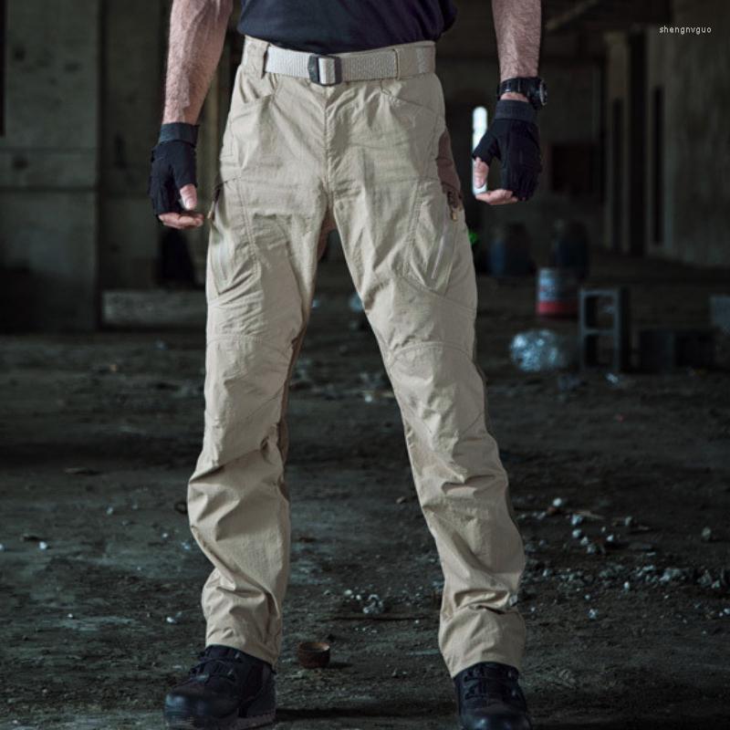 

Men' Pants High Quality Brand Clothing Tactical Men Cargo Casual Combat SWAT Army Active Paintball Militar Trousers For, Khaki