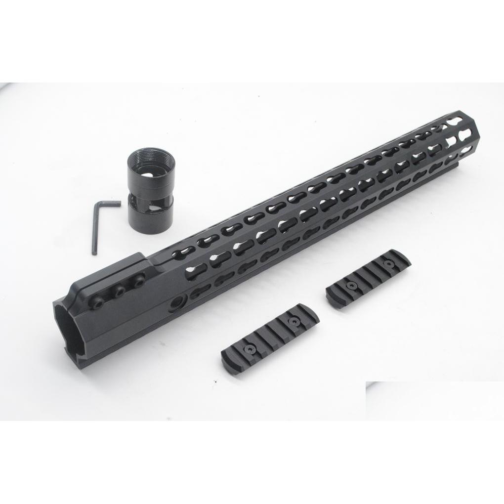 

Others Tactical Accessories Tralight 15 Inch Key Mod Picatinny Rail For Ar15 M4 M16 Float Handguard Drop Delivery Gear Dh50T, Black