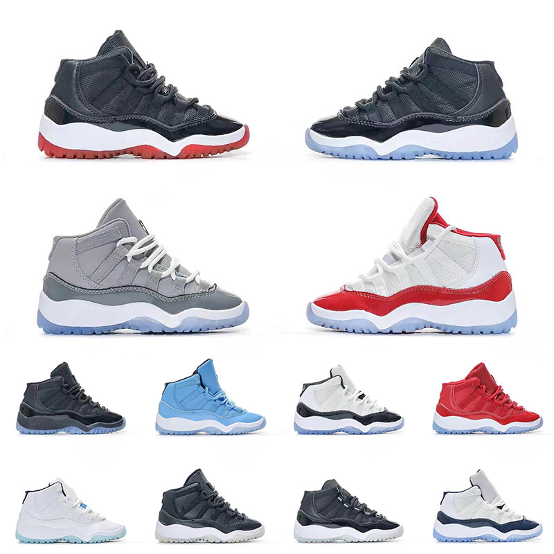 

Wholesale 2023 Kids Sneakers Basketball Shoes 11 11s XI Low Bred Cool Grey Youth Sports Walking Unc Concord Jumpman Outdoor Trainers Sports