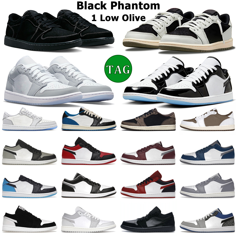 

1 low basketball shoes men women 1s lows Black Phantom Olive Reverse Mocha Concord Wolf Grey True Blue Bred Shadow Toe Bordeaux mens trainers outdoor sports sneakers, 29