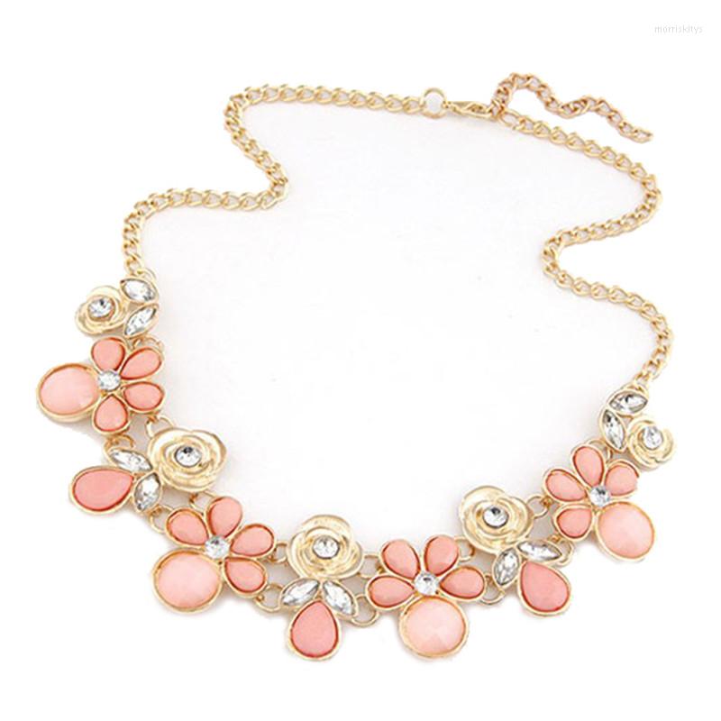 

Choker Arrival Colorful Flower Necklace Jewelry For Woman Statement Gift