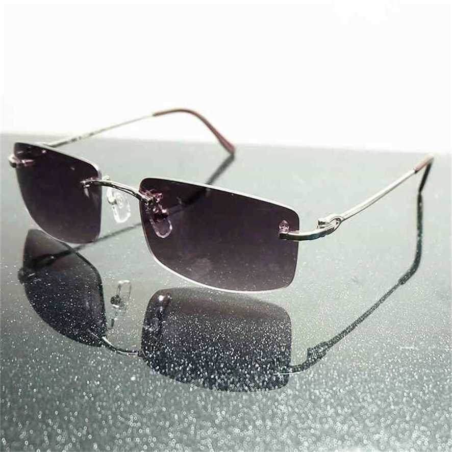 

Men Luxury Brand Designer Sunglasses Carter Women Rimless Metal Frame Prescription Sunglass
