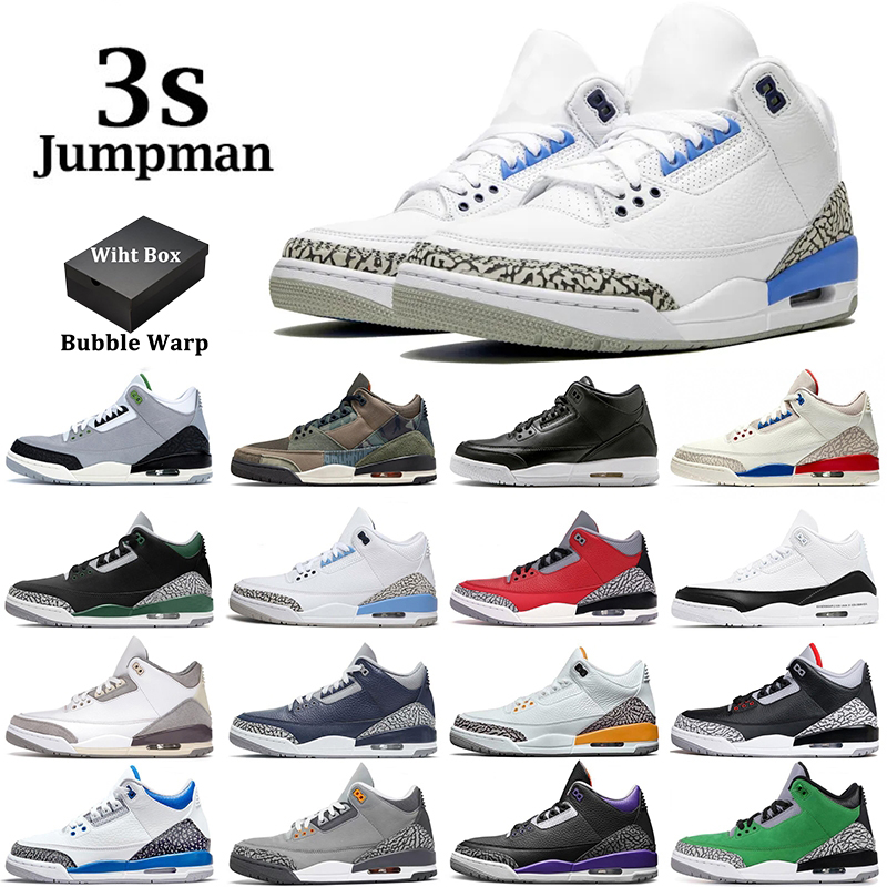 

With Box Jumpman 3 Basketball Shoes 3s Black Cement Red Cement Muslin Fragment Laser Orange Georgetowm Free Throw Line Rust Pink Sports Sneakers 2023, Pine green 40-47