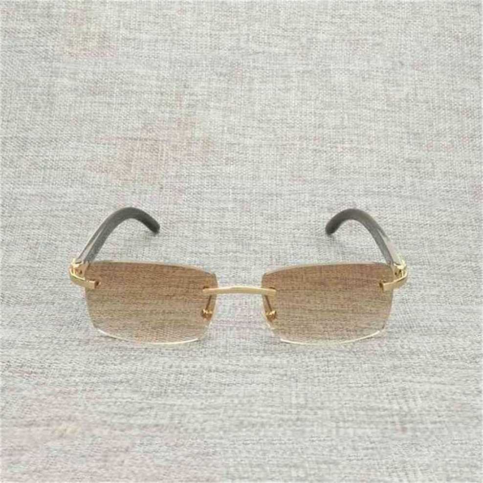 

Sunglasses Vintage Black White Buffalo Horn Rimless Sunglasses Men Natural Wood Square Glasses Frame Women Wooden Shades Oculos EyeglassesKajia 2023