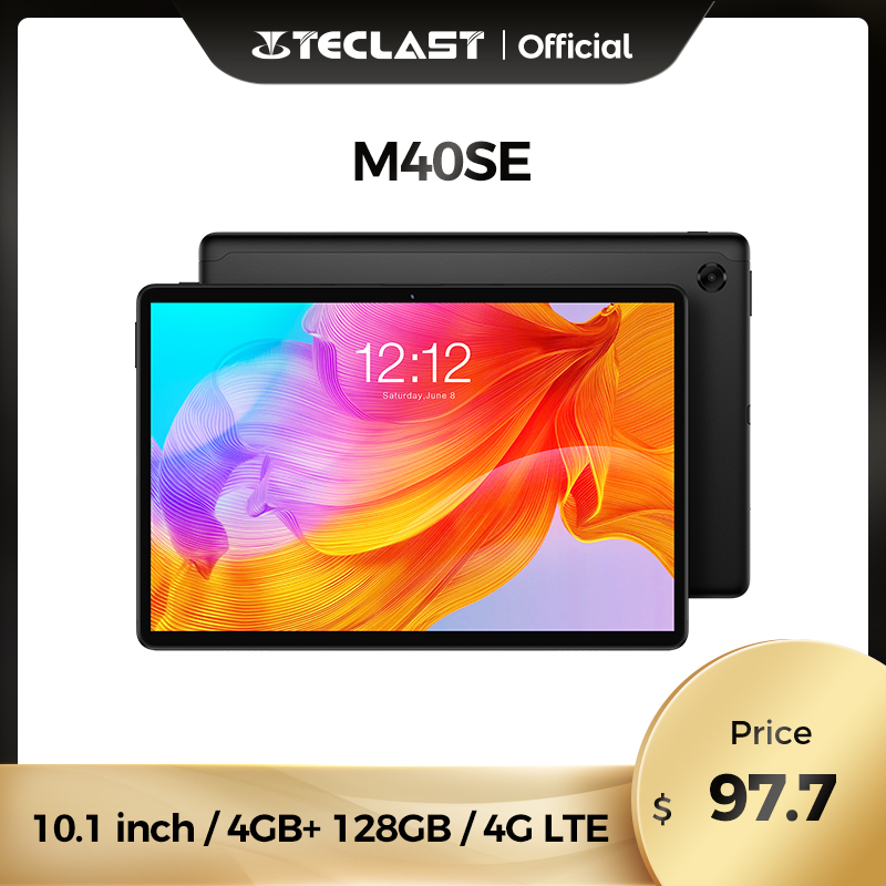 

Teclast M40SE 10.1INCH Android 10.0 Tablet PC 1920x1200 IPS 4GB RAM 128GB ROM Octa Core 4G Network AI Speed-up Dual Camera 6000mAh, Black