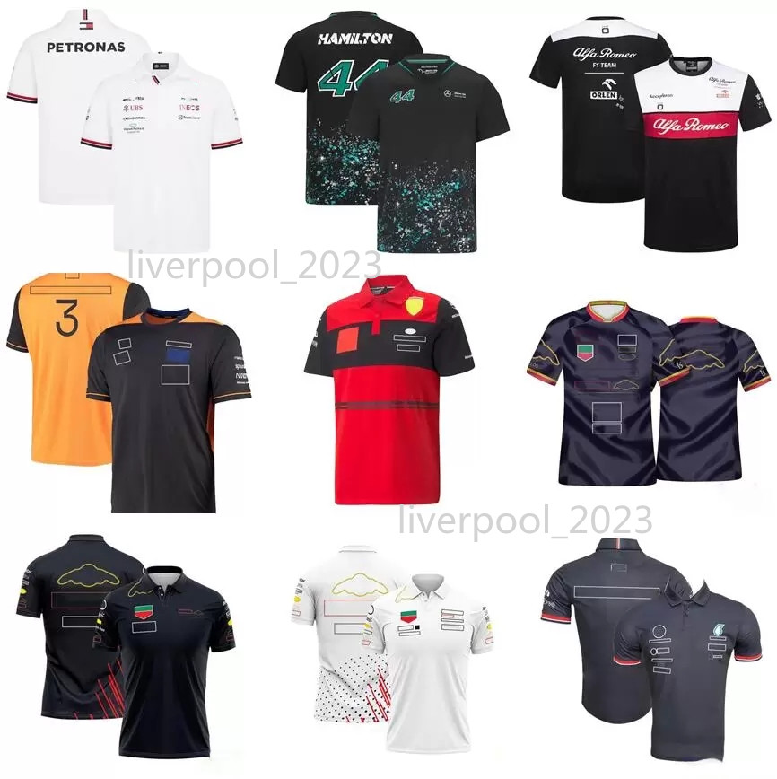 

2022 Formula 1 Motorsport Jerseys f1 t-shirt Racing Team T-shirts Car Fans Casual Breathable POLO Summer Car Logo model clothing tide bran motorcycle Olive Shirt -5XL